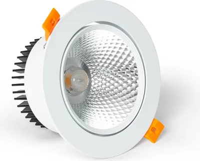 Produktbild von LED Downlight Einbaustrahler 15W Rund COB CRI90 Ausschnitt Ø 113 mm No Flicker 2700K Warmweiß