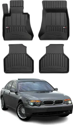 Obrázek produktu pro 2001-2009 BMW řady 7 E65 E66 E67 Podlahové rohože TPE černé 4 ks