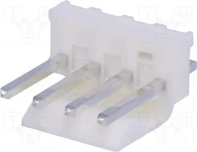 Produktbild von Buchse; Leitung-Platte; männlich; KK 396; 3,96mm; PIN: 4; THT; 7A 26-60-4040 Signalsteckverbinder, Raster 3,96mm