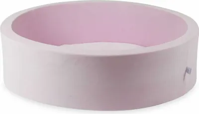 Image de Piscine à balles 110x30 velours rose clair - sans balles / sans balles