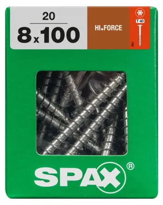 Produktbild von Spax Holzbauschrauben 8.0 x 100 mm TX 40 - 20 Stk.