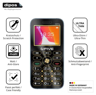 Image de 4x Film de protection d'écran pour GFive 15 Pro protecteur antireflet dipos