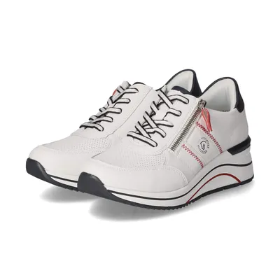 Obrázek produktu pro Remonte Dámské nízké tenisky White Leather-Synthetic Mix Velikost: 40