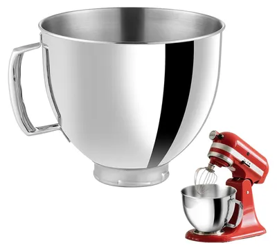 Rührschüssel Edelstahl 5L für Kippkopf Standmixer 4,5-5 QT