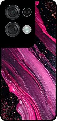 Produktbild von Smartphonica Telefon Fall geeignet für Oppo Reno8 Pro mit Marmor-Druck - TPU zurück Abdeckung Fall Marmor-Design - lila rosa