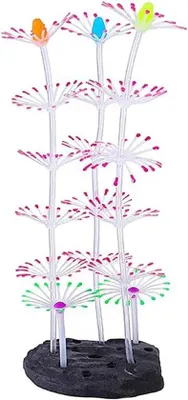 Image de Décoration d'aquarium avec effet lumineux - rose