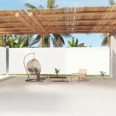 Produktbild von vidaXL Seitenmarkise Ausziehbar Creme 220x1200 cm