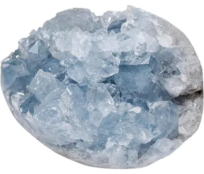 Obrázok produktu pre Celestín, kryštálová drúza, rohová forma, nerovnomerná skupina, liečivý kameň, dekorácia, 50-100 mm