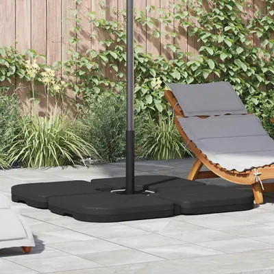 Base Per Ombrellone Portaombrelli Da Esterno Quadrato In Cemento Nero Da 25 Kg - Foto 10