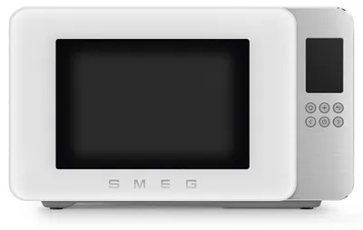 Obrázok produktu pre Smeg MOC01WHMEU, Na pracovnú dosku, Mikrovlnná rúra s grilom, 29 L, 900 W, Vstavaný displej, LCD