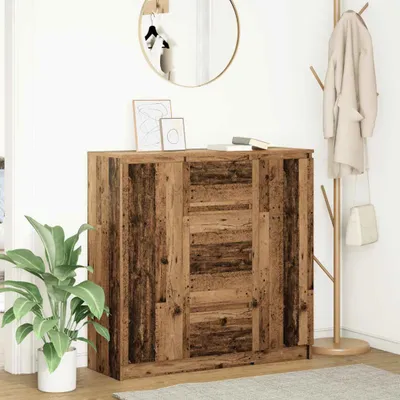 Zdjęcie produktu dla Maison Exclusive - Komoda z szufladami Stare drewno 100,5x35x98,5cm Drewno klejone