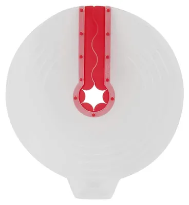 Spritzschutz aus Silikon, 31 cm, für Rührschüsseln, rot