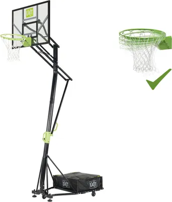 Produktbild von EXIT Galaxy Basketballbrett, mit Dunkring & Netz, Verstellbar auf Rädern, Basketballständer, für Kinder, Outdoor
