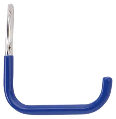 Produktbild von Mottez wandhaken aufbewahrungshaken plastifiziert 20 cm - Blau - Antirutsch | Wandmontage