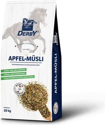 Produktbild von derby Pferdefutter Apfel-Müsli - 20 Kilogramm