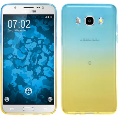 Produktbild von PhoneNatic Case kompatibel mit Samsung Galaxy J5 (2016) J510 - Design:02 Silikon Hülle Ombrè + 2 Schutzfolien