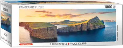 Immagine prodotto di Eurographics Panorama-Puzzle Faroer Inseln Panorama, 1000 Teile, 32 x 96 cm, 6010-6127