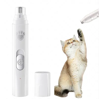 Produktbild von Nagelknipser, Hundeschermaschine elektrische Krallen schere USB-Ladung, Geräuscharm, 2 Geschwindigkeiten, drei Schleifmöglichkeiten, für Katzen Hunde