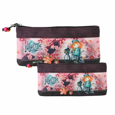 Immagine prodotto di Borsa per cosmetici Forever Ninette Set di due borse per cosmetici Borsa per il lavaggio Borsa per la toilette