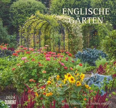 Produktbild von Wandkalender 2024 Englische Gärten 12 Motive 38,0 x 35,5 cm internationale Feiertage