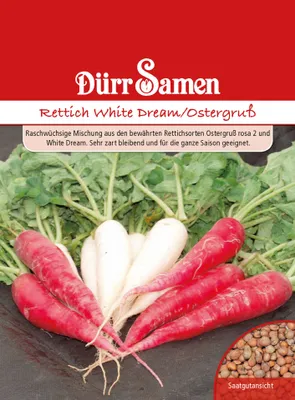 Produktbild von Rettich White Dream & Ostergruß | Rettichsamen von Dürr Samen