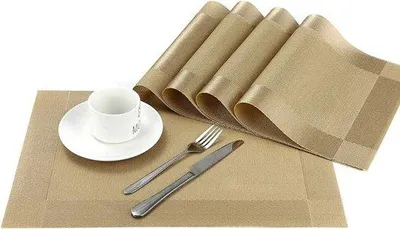 Obrázok produktu pre Vodovzdorné obrusy a podložky, vodovzdorné podložky pod tanier, 6 ks