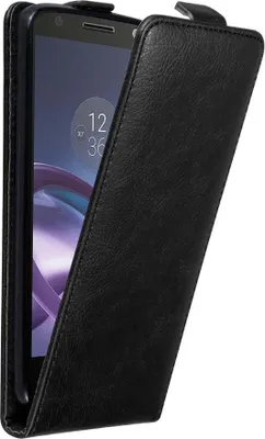 Immagine prodotto di Custodia Cadorabo per Motorola MOTO Z Cover protettiva in nero Custodia Flip per telefono cellulare Custodia Cover