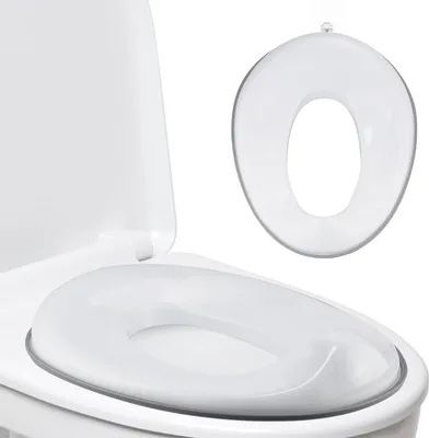 Produktbild von Toilettensitz Kinder, Toilettentrainer Aufsatz für Kleinkinder, Spritzschutz, passend für runde & ovale Toiletten