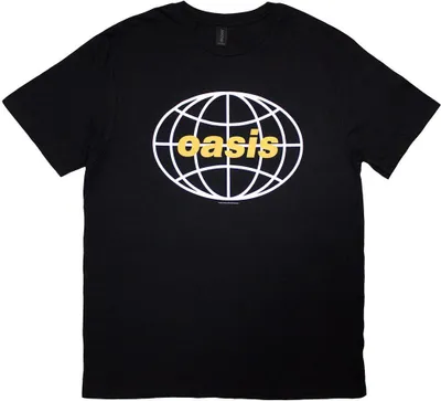 Produktbild von Oasis - T-Shirt Logo für Herren/Damen Uni RO13464 (XXL) (Schwarz)
