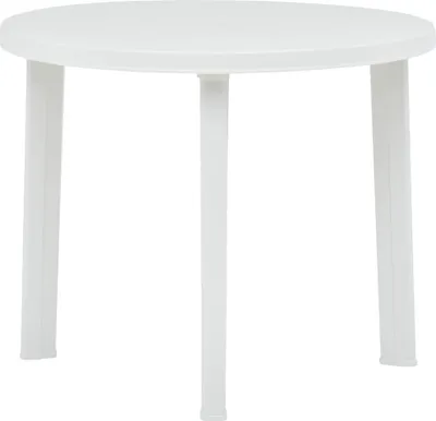 Obrázok produktu pre Záhradný stôl biely 89 cm plastový