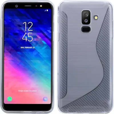 Obrázok produktu pre Samsung Galaxy A6 Plus mobilný telefón Silikónové ochranné puzdro Black Transparent