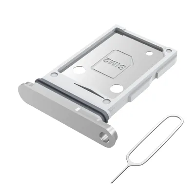 Produktbild von Dual-SIM-Kartenhalter für Samsung Galaxy S25 Edge - SIM-Tray - Silber