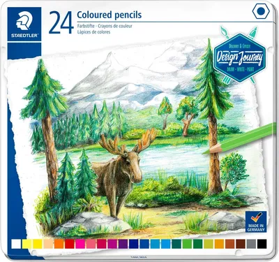 Image de 1 paquet de crayons de couleur STAEDTLER 146C M24 (24 pièces)            100 % PEFC