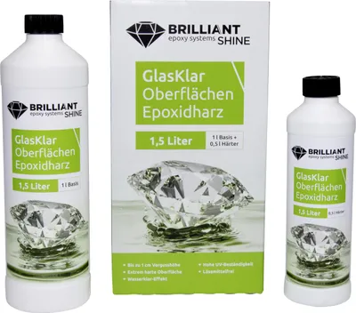 Produktbild von BrilliantShine Oberflächen Epoxidharz Gießharz 1,5 L