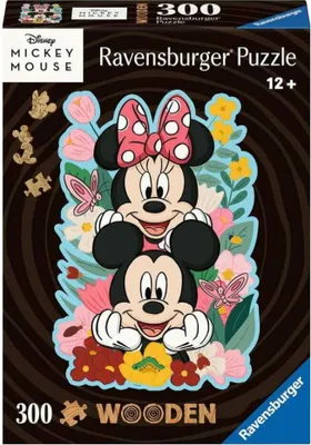 Image de Ravensburger Puzzle en bois Mickey Mouse & Minnie Mouse, 300pcs.