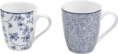 Obrázek produktu pro Sada 2 různých hrnků Ibili Armonia, porcelán, 8,8x10,4 cm, 360 ml, modrá