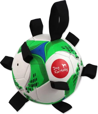 Image de Toy Dog Fantasy Football avec poignées pour chiens 22cm