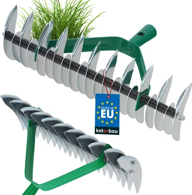 Obrázek produktu pro KOTARBAU® Řezací hrábě Kultivátor provzdušňovač trávníku Ruční vertikutátor hrábě