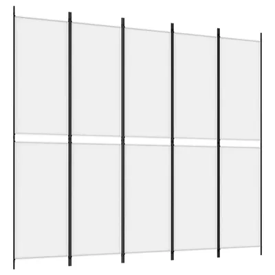 Immagine prodotto di vidaXL Paravento a 5 ante, bianco, 250x220 cm, in tessuto