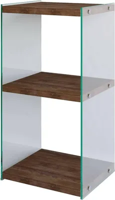 Immagine prodotto di Dmora Libreria Zenobie 35x40x80h cm Marrone, 2 Ripiani Portata Ripiani 10