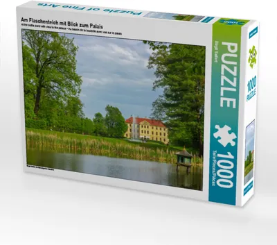 Produktbild von CALVENDO Puzzle Am Flaschenteich mit Blick zum Palais | 1000 Teile Lege-Größe 64x48cm Foto-Puzzle für glückliche Stunden
