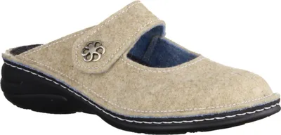Produktbild von Finn Comfort Brig Hausschuh Beige, Doublefilz, Damen-Hausschuh, Wechselfußbett - Marken Finn Comfort, Beige