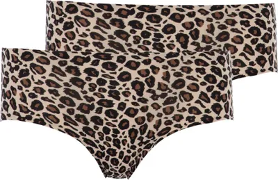 Zdjęcie produktu dla Chantelle majtki damskie krótkie 2-pak - SoftStretch, bezszwowe, niewidoczne, jeden rozmiar 36-44, wzór czarny/nude Jeden rozmiar