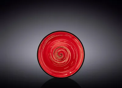 Produktbild von Wilmax Untertasse 12 cm Rot Porzellan WL-669234/B