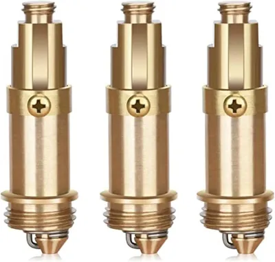 Produktbild von Waschbecken-Ablauf, Bad-Ablauf, Abfluss, Pop-up-Mechanismus, Push-Pop-up, interner Federmechanismus, Messingstopfen, Schrauben – Set mit 3 Stück