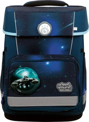 Produktbild von School-Mood Champion mit LED Patchy Schulranzen-Set 7-teilig Moritz dunkelblau