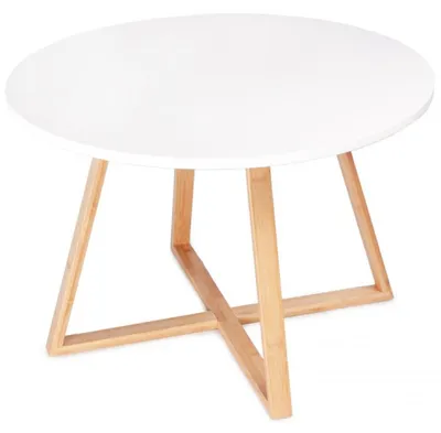 Produktbild von Moderner skandinavischer Couchtisch, 60 cm, Bambus, ModernHome