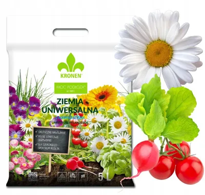 Produktbild von Universalerde 5 l - Hochwertig - Nährstoffreich - Für Garten und Balkon - Blumenerde - Universalerde - Pflanzenerde