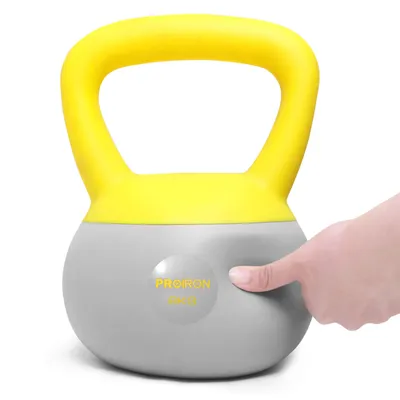 Zdjęcie produktu dla Kettlebell Miękki PROIRON 8 kg żółtoszary