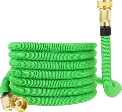 Image de 20/50/75/100FT Tuyau d'arrosage extensible Tuyau flexible en latex US Tuyau d'irrigation - 50FT